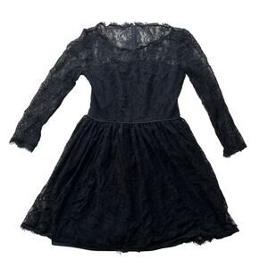 Juicy Couture Black Delicate Lace Mini Dress Size 6